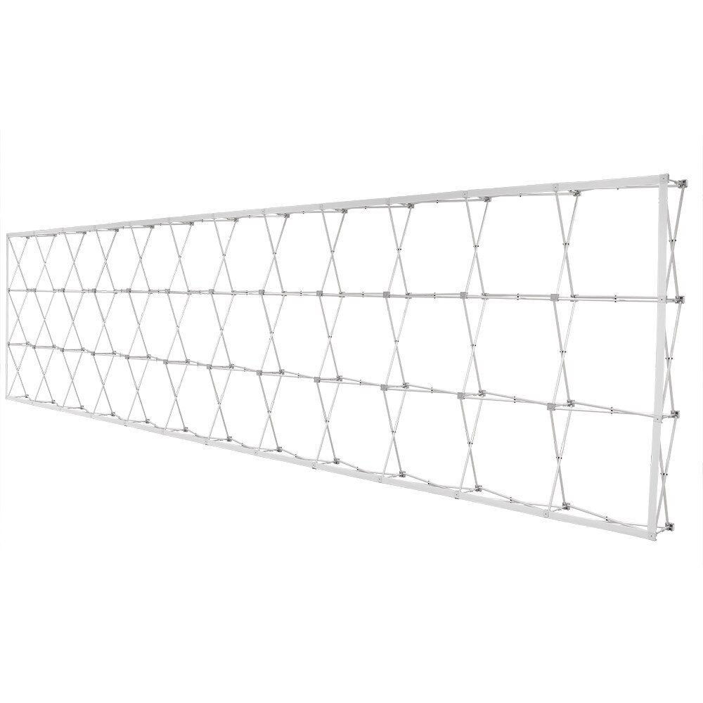 30 x 7.5 ft. RPL Fabric Pop Up Display Straight — Hardware Only / With Endcaps